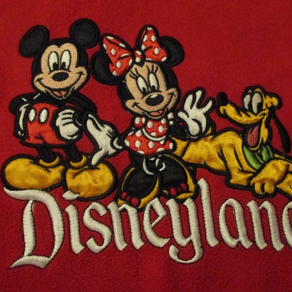 Disney Fleece Hoodie Size L 10/12 - Picture 2 of 5